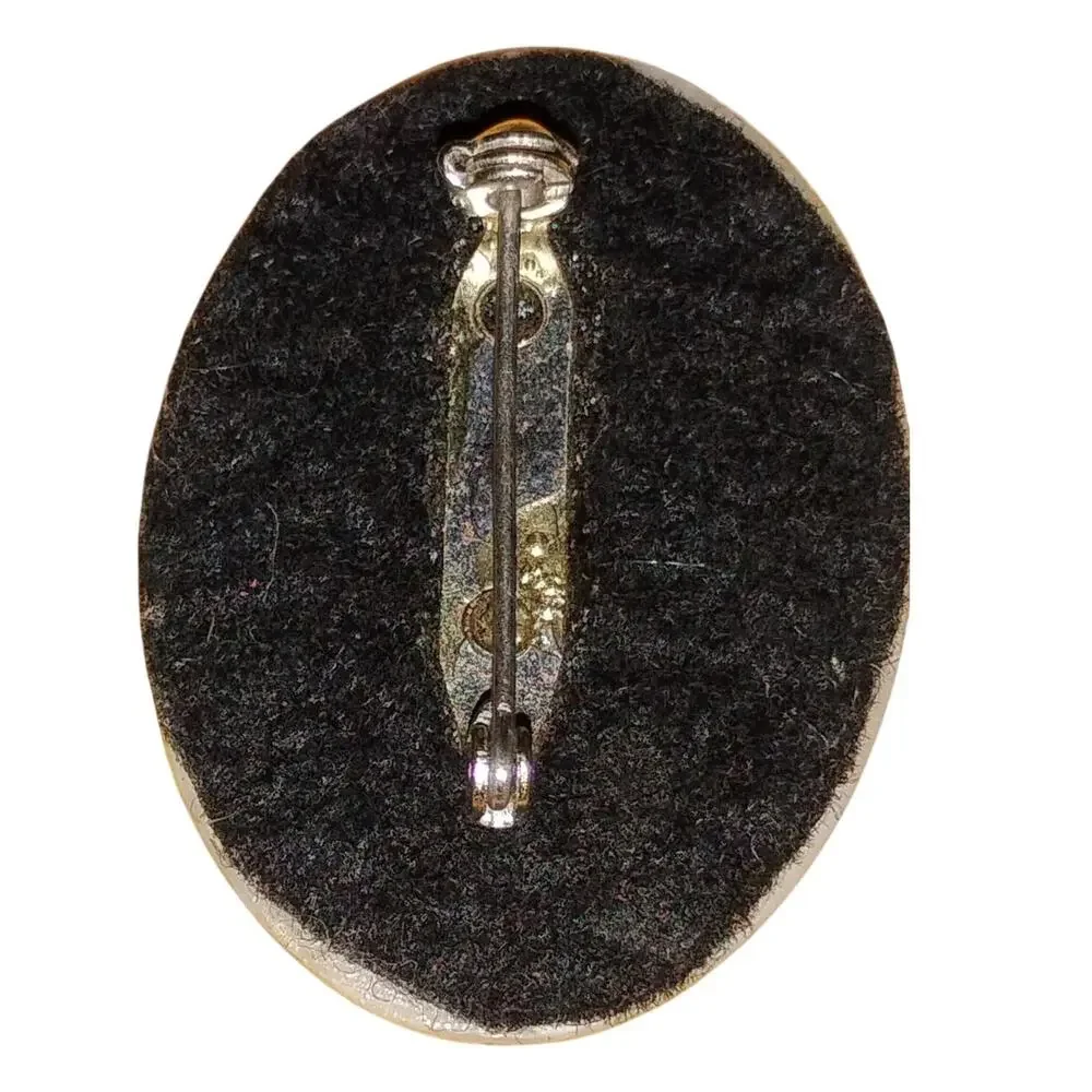 Vintage Victorian Revival Lady Portrait Brooch 1.5
